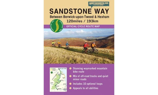 Sandstone Way Cycle Route Map Northumber cover image